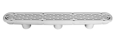 AquaStar 32" Dark Gray Channel Drain Flat Grate Anti-Entrapment Suction Outlet Cove(VGB SERIES)r, 32CDFL105