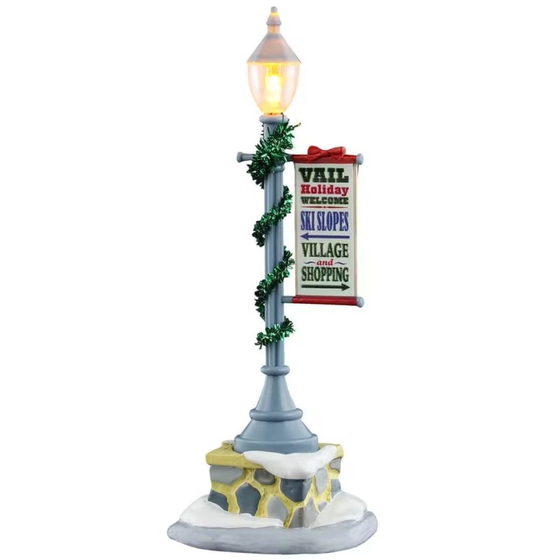 Lemax Vail Village Accessory: Vail Lamp Post #54464