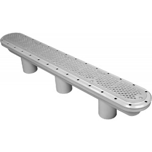 Waterway Concrete Diamond Gray Strip Drain, 32" Channel, 640-1367 V